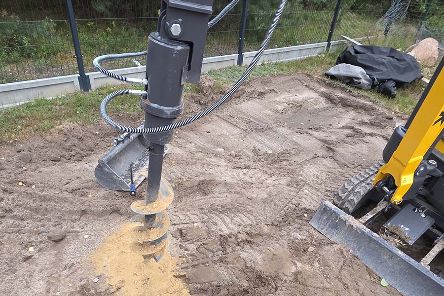Wiertnica hydrauliczna do minikoparki wynajem